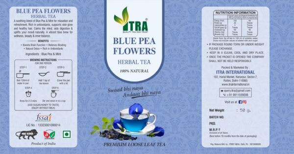 Blue Pea Flowers Herbal Tea